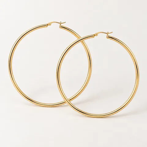 Large gold hoops